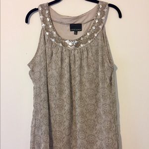 Cynthia Rowley Sheer shirt fully lined.